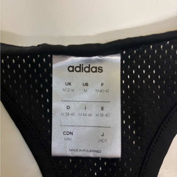 Adidas Black Sleeveless Fitted Tank Top - Picture 5 of 5